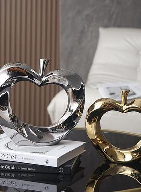 电视柜上的装饰品摆件高级感客厅轻奢高档苹果玄关工艺品样板房客