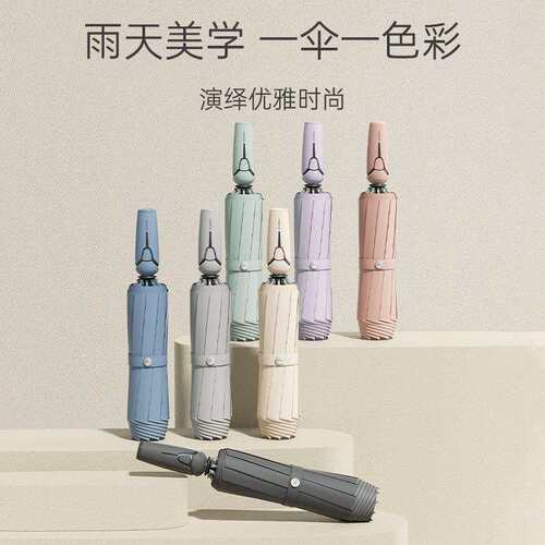 ZUODU左都全自动反向雨伞科技伞 男士大号加固加厚结实抗风折叠伞