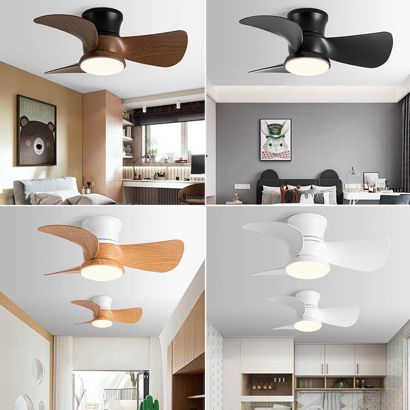 卧室儿童风扇吊灯阳台过道小型吊扇灯餐厅厨房书房静音吸顶风扇灯