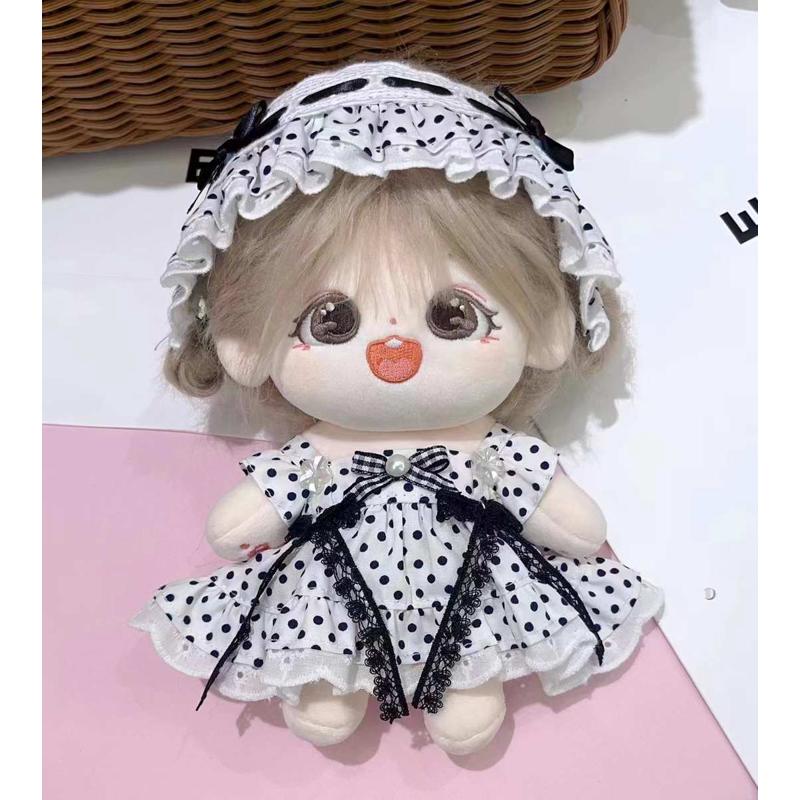 圣诞节过年棉花娃娃衣服20cm厘米女仆裙送女生闺蜜超便宜娃衣礼物