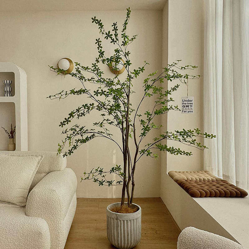 楼夏家仿真绿植吊钟室内客厅装饰侘寂风高端轻奢仿生假植物树摆件,鲜花速递/花卉仿真/绿植园艺,仿真绿植,淘宝优惠券,粉丝福利购,淘宝优惠卷