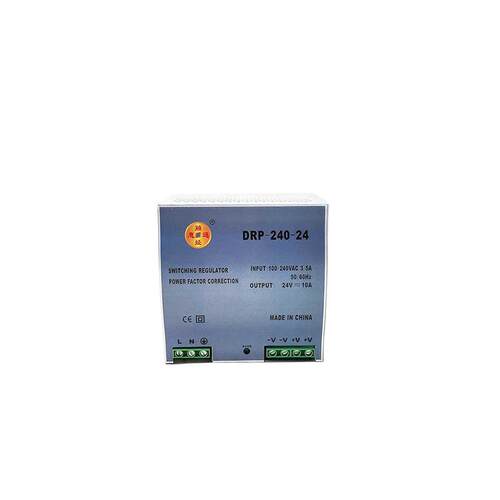 DRP-240-24导轨安装带PFC宽电压输入240W24V10A开关电源