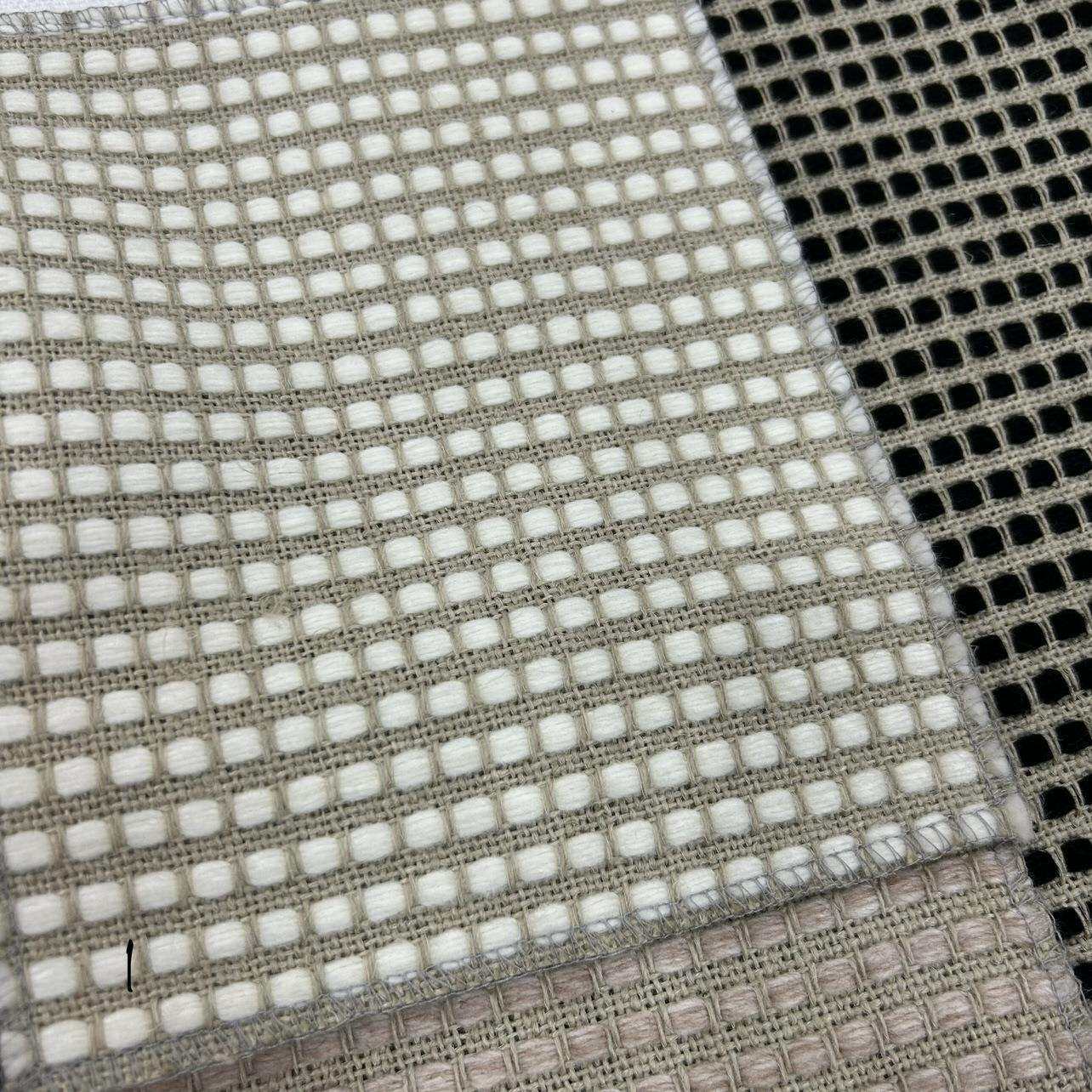 编织棉麻抱枕面料 麻布编织样板房床尾巾面料名族风格面料