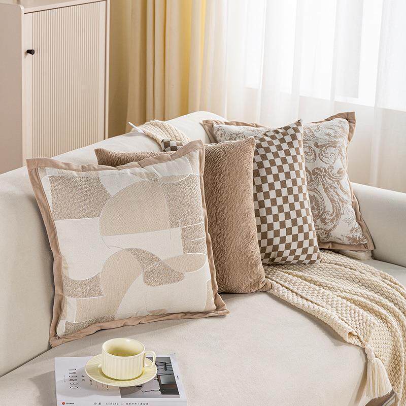 现代简约提花抱枕客厅沙发靠垫轻奢样板间卧室床头靠枕抱枕套 - 俏皮点点旗舰店出品