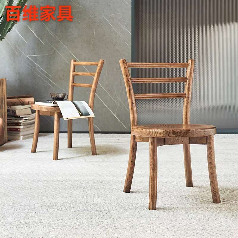 全实木换鞋凳白蜡木北欧家具椅子儿童小凳子椅靠背椅椅餐椅椅折叠
