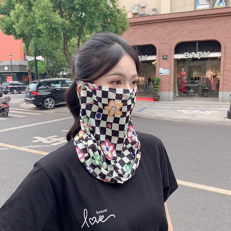 UPF冰丝防晒面罩女士骑车面罩