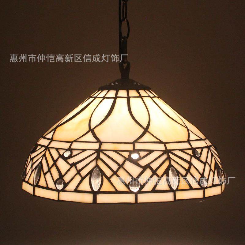 跨境蒂凡尼欧式吊灯英式创意复古卧室书房楼梯过道走廊玄关餐厅灯