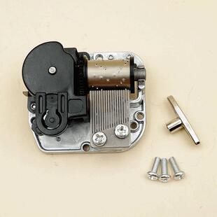 diy八音盒鸟之诗机芯音乐盒配件发条机芯机械钥匙18音发条式