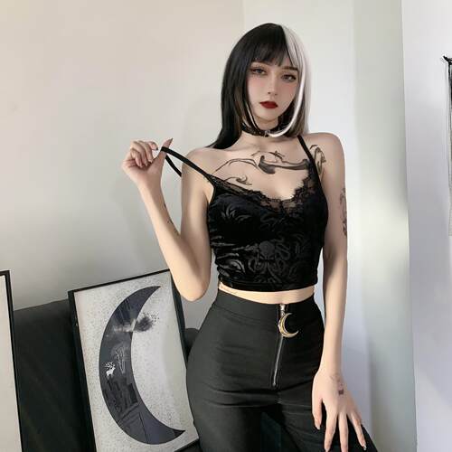 Umbilical vest women's lace camisole top