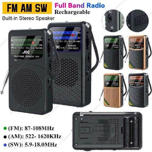 Portable Mini Radio FM AM SW Radio with LED Flashlight