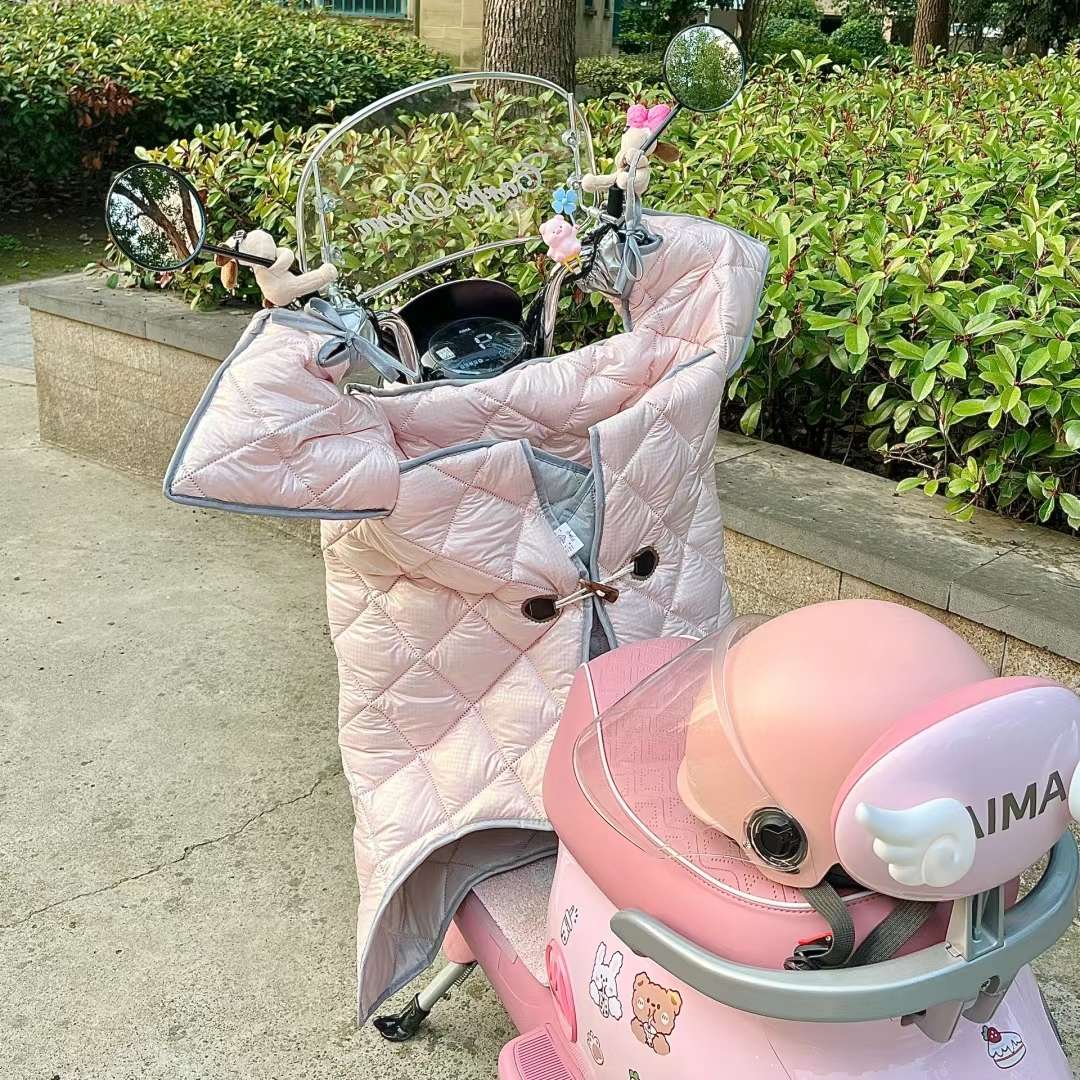 高颜值电动车挡风被夏季防晒防水四季通用款电瓶车防风被爱玛雅迪