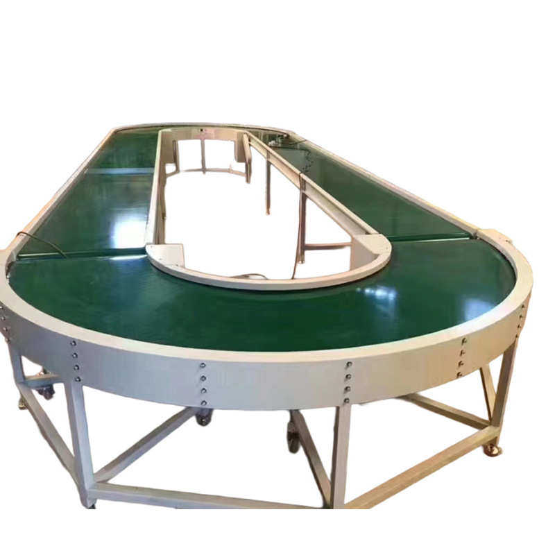 180度转弯机 皮带输送机 o型回转流水线 循环传送带U型环形线