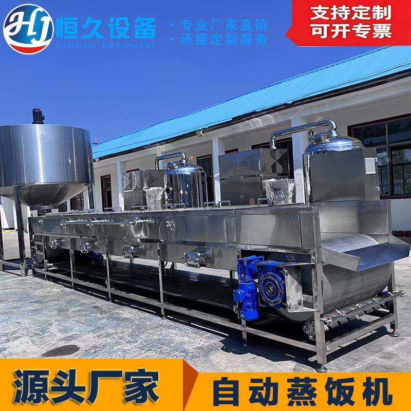 甜米酒酿酒设备 全自动蒸粮机 米饭冷却机 酒厂专用连续式蒸饭机
