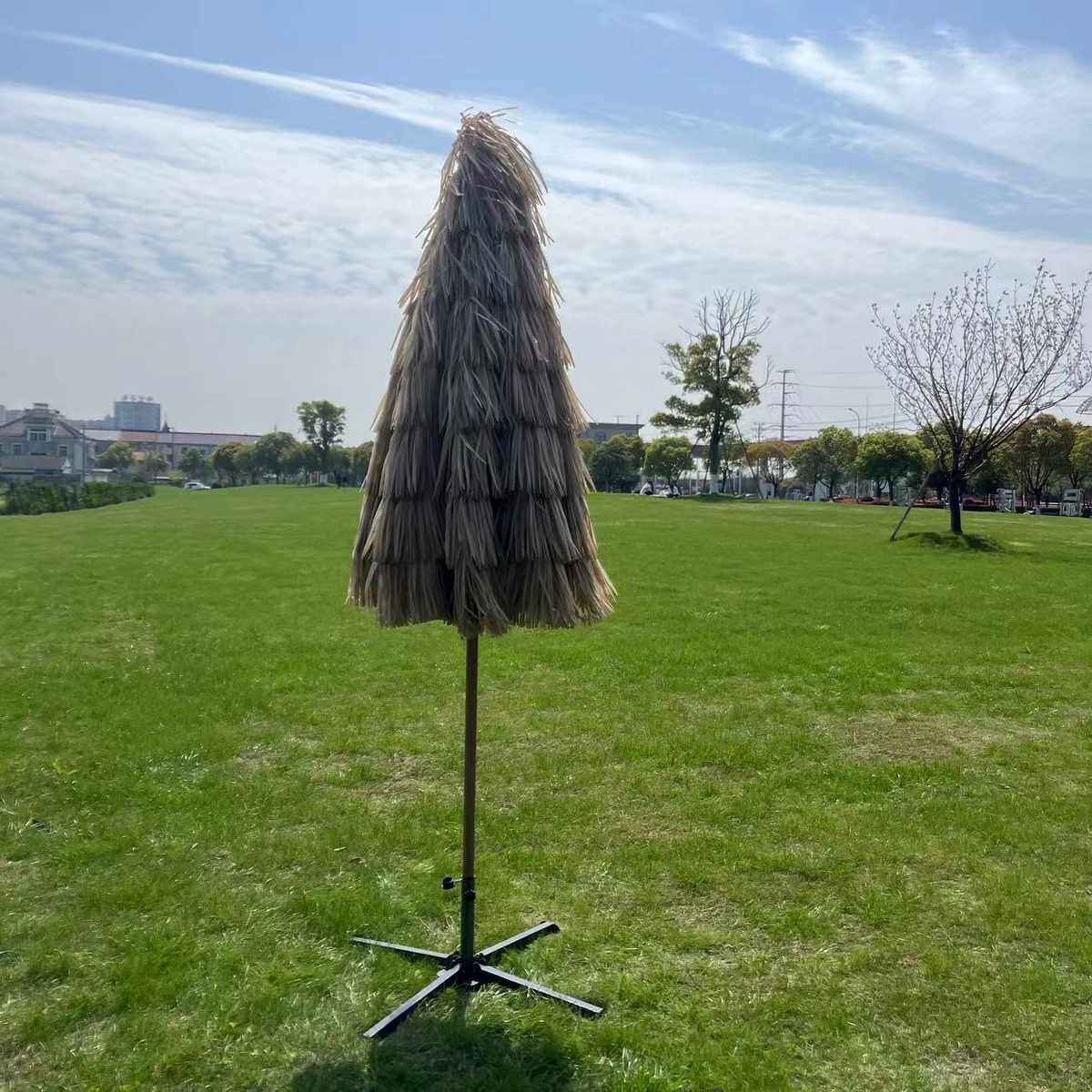 户外1.8米/2米/2.4米/3米手动夏威夷风情伞沙滩伞稻草伞PP草