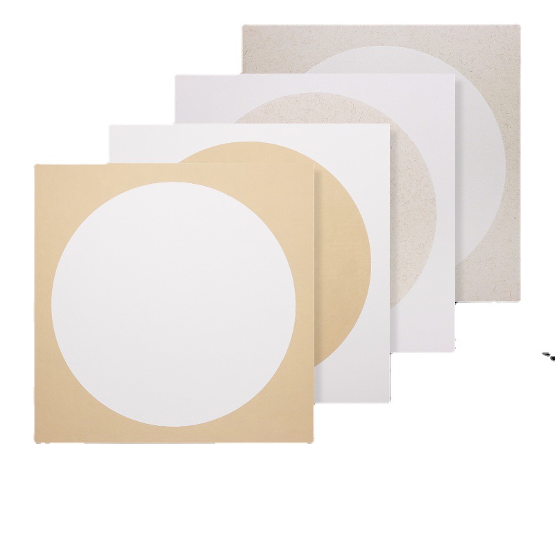 纸卡镜片半熟扇面空白书法油画布