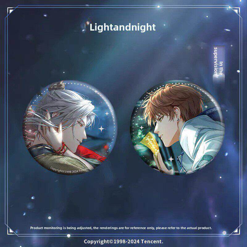 【官方正版】光与夜之恋 光夜变奏 待到暴雪时吧唧徽章齐司礼周边