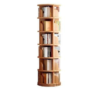 实木旋转书架度书柜窄CLP置物落架地一墙体靠可移动转角儿童小柜