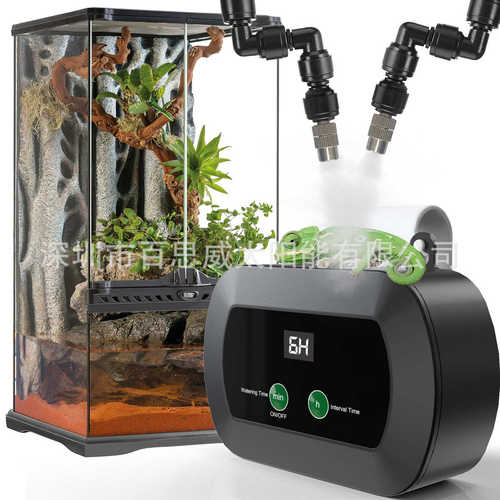 Amzon定时加湿器宠物雨林雾化加湿插电款定时喷雾花园雾化