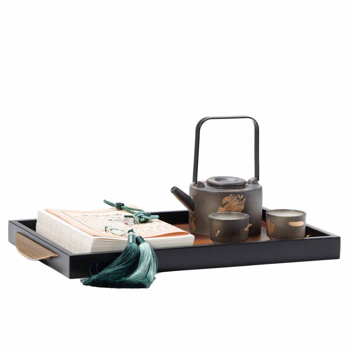 新中式客厅茶几装饰摆件轻奢高端托盘茶具组合样板间设计搭配摆设,家居饰品,装饰摆件,淘宝优惠券,粉丝福利购,淘宝优惠卷