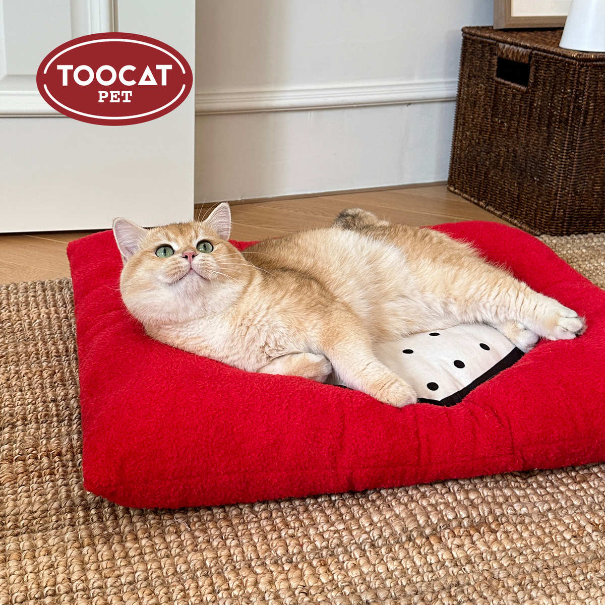 TOOCAT爱心宠物睡垫秋冬猫窝狗窝坐垫秋冬四季通用ins风猫狗睡觉