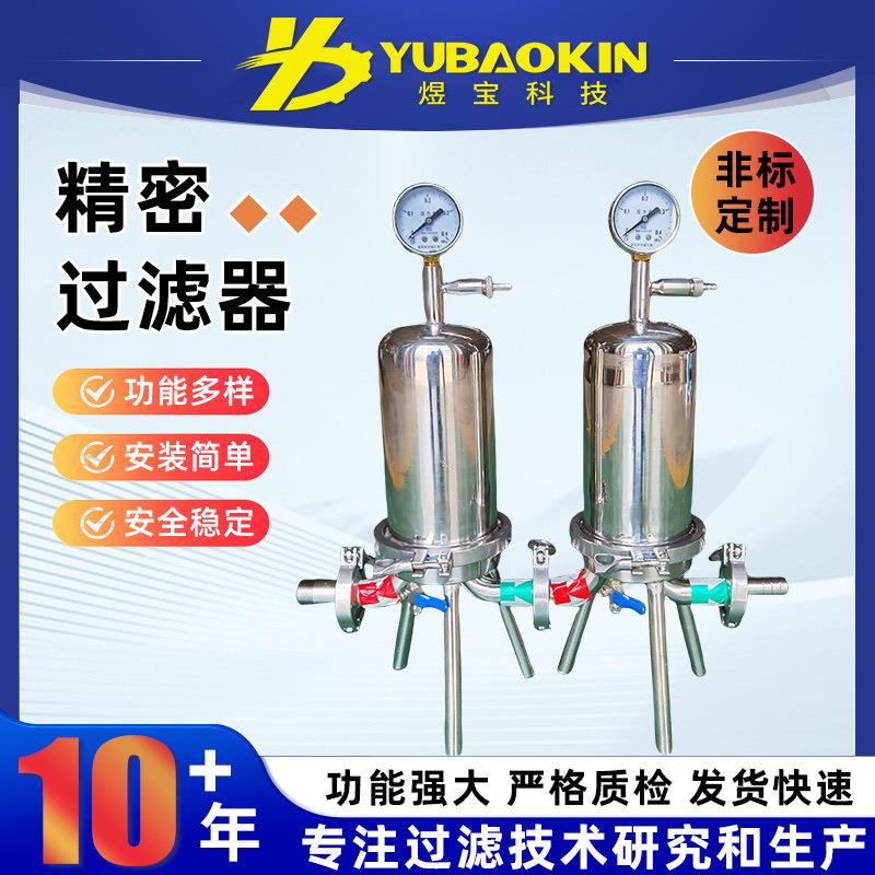 定制不锈钢精密过滤器多级双联过滤器分离过滤器设备多芯过滤器