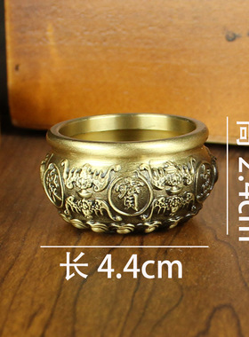 聚宝盆聚宝盆工艺品纯铜装饰摆件