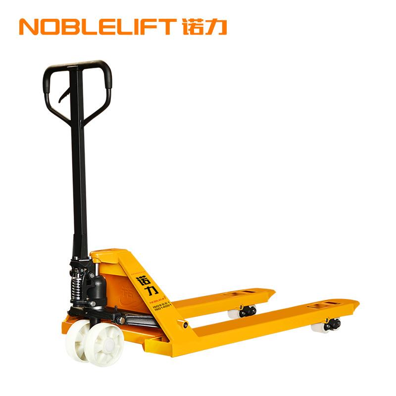 手动拖板车3吨诺力叉车NOBLELIFT手动搬运车2吨诺力地牛PU轮