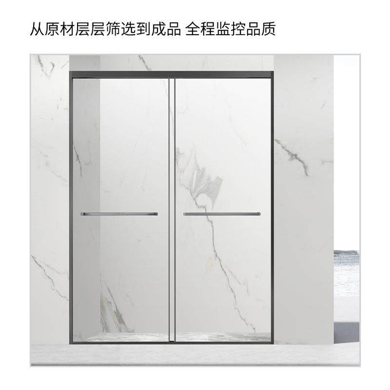热销简约淋字房一型移门浴房玻璃隔断淋浴室卫浴生间干RPI湿分离