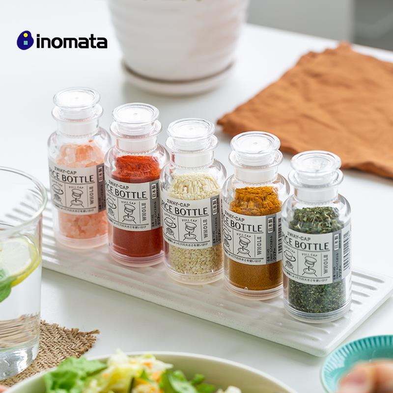 日本进口调料罐inomata盐罐花胡椒粉撒料瓶佐料香料收纳盒调味瓶