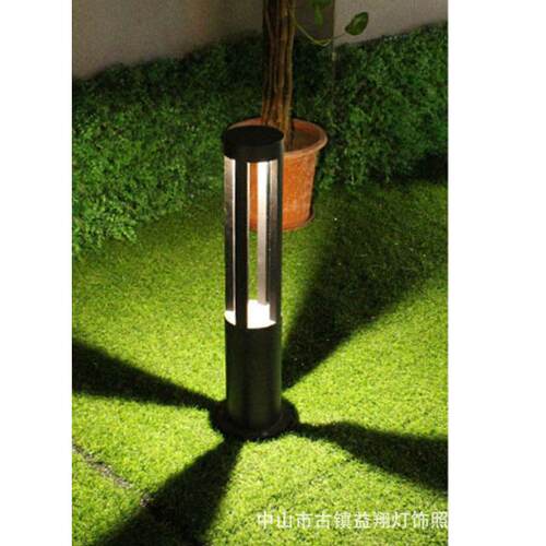 LED草坪灯10W圆形四透防水户外景观庭院草地灯铝制插地超亮光控