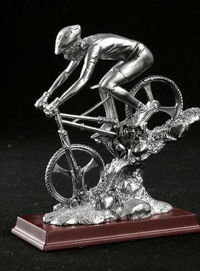 山地自行车摆件家居电视柜台摆件模型办公室装饰品树脂创意工艺品