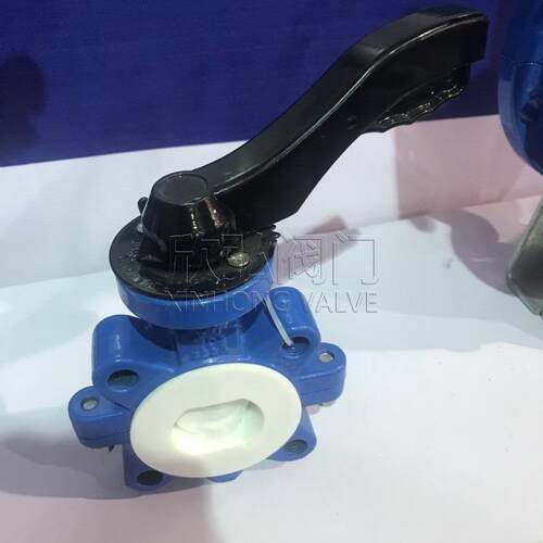 X式692H对夹衬氟蝶阀化工 不锈钢  抗腐 法兰 蚀阀门