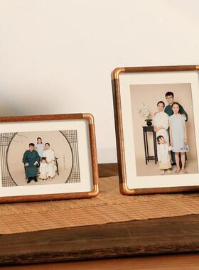 式实木相框摆台木质框装裱六中6寸7七8八洗F97MST86片照做成感定