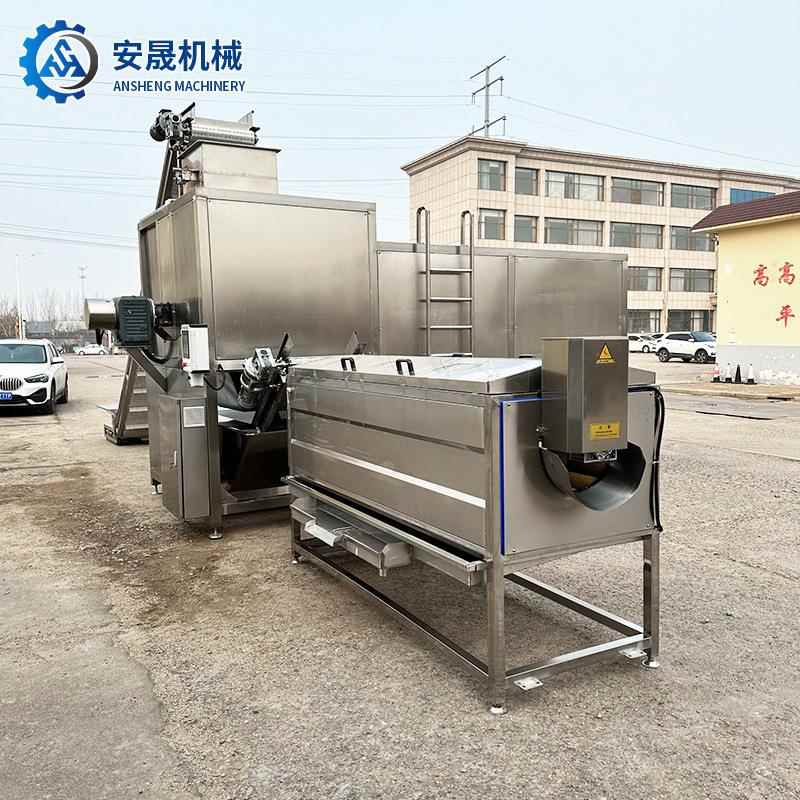 洋柿子毛桃蒸汽去皮机水蜜桃西红柿丁罐头设备根茎类红薯脱皮机