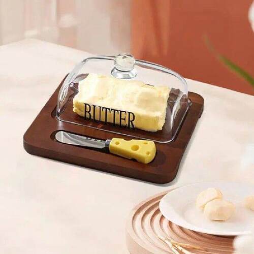 Glass Butter Dish Butter Holder Covered Butter Dish Cheese