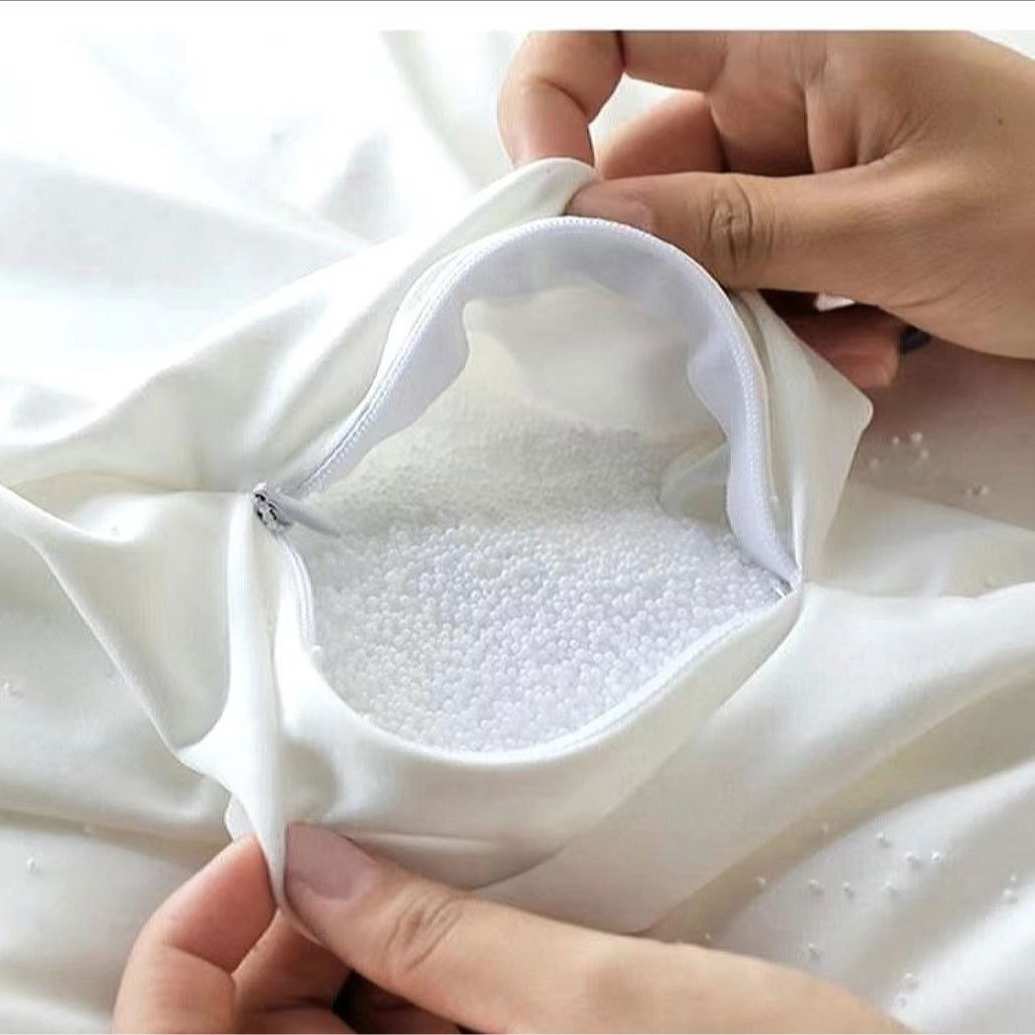 EPS懒人沙发填充颗粒白色泡沫颗粒EPS粒子高回弹颗粒球厂家批发