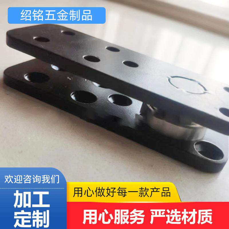 加工机柜铰链 45号钢材质 黑色木门铰链 多种尺寸