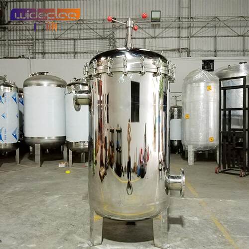 304不锈钢保安泥沙布袋过滤器工业高精度法兰精密液体滤布沙过滤