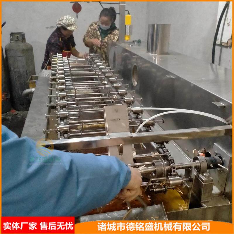 可调松紧度的小馓子油炸机电热棒金丝馓子油炸流水线麻花机器