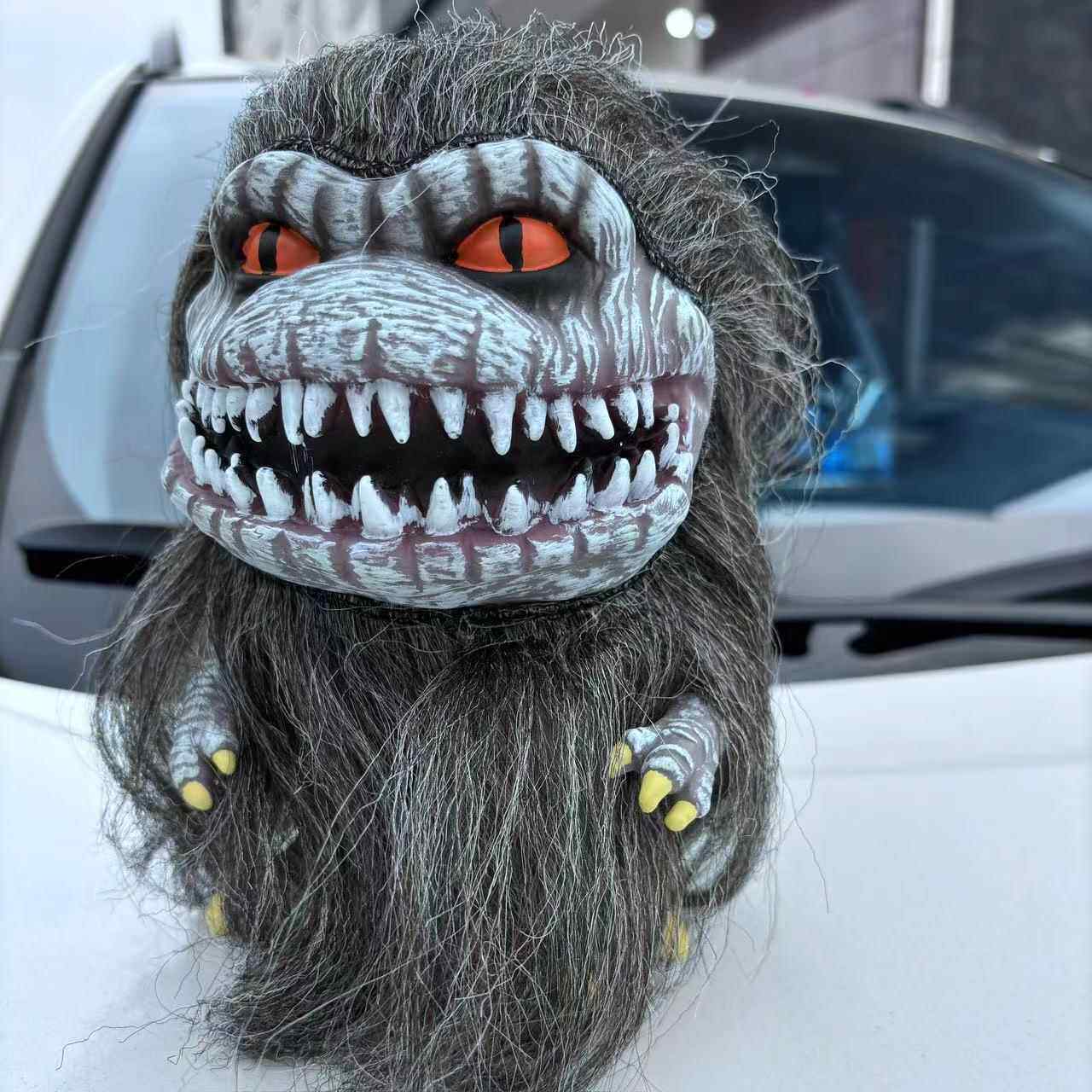 跨境毛绒动物玩具道具外星人魔精搪胶长毛绒娃娃摆件玩偶工厂直销