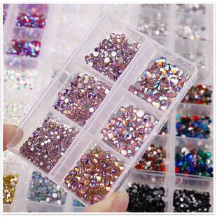Nail Crystal Box 美甲平底AB钻 Rhinestone DIY Art