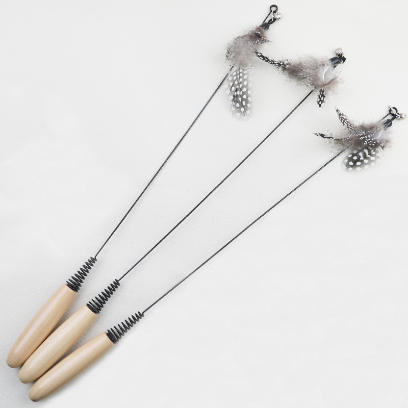 CFA弹簧珍珠羽毛宠物智能玩具