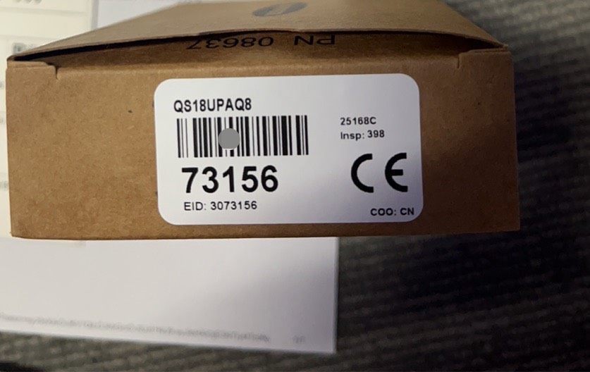 邦纳 QS18UPAQ8 现货 订货号73156 全新未开封