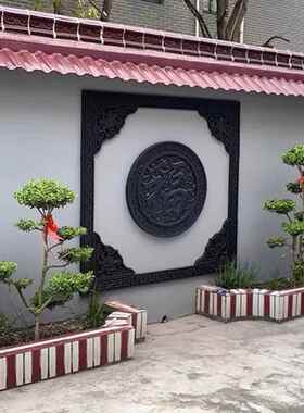 仿古福字装饰墙壁饰背景墙角花线条pvc树脂文化墙影壁墙复古砖雕