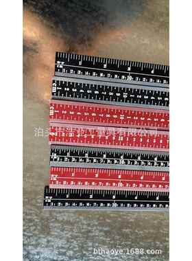 黑色粮油尺0.5米红色铝尺1米2.5米直线尺雕刻刻度