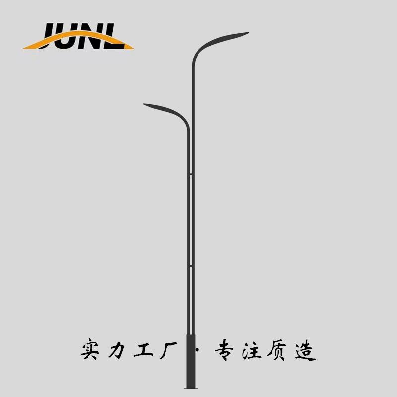 6-12米大功率路灯LED城市市政道路双联杆单双高低臂路灯灯杆厂家