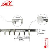 断路器连接排C45 DZ47空开接线排KT003 紫铜2.0 3P100A汇流排