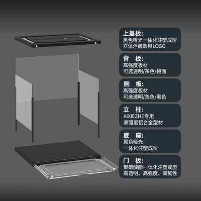 黑武士透明鞋盒收纳盒亚克力展示鞋墙AJ侧开鞋柜收纳神器
