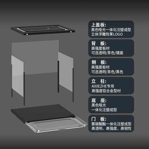 黑武士透明鞋盒收纳盒亚克力展示鞋墙AJ侧开鞋柜收纳神器