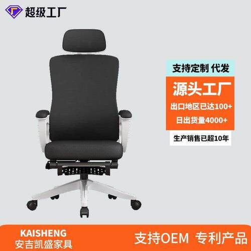 拉车 人体工学椅电脑椅家用舒适久坐办公椅电竞椅学生护腰椅子
